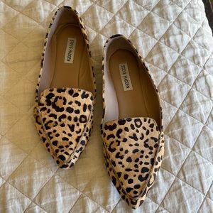 Women’s Steve Madden Calf Hair leopard flats